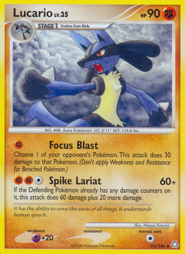 Lucario (61/146) [Diamond & Pearl: Legends Awakened] | Card Merchant Takapuna