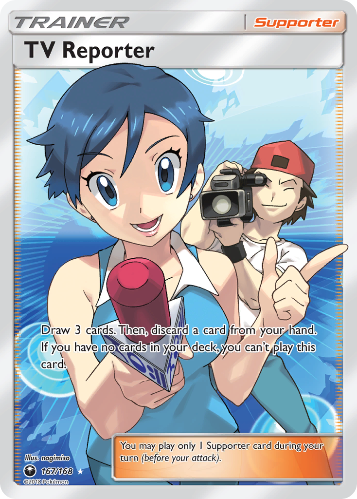 TV Reporter (167/168) [Sun & Moon: Celestial Storm] | Card Merchant Takapuna