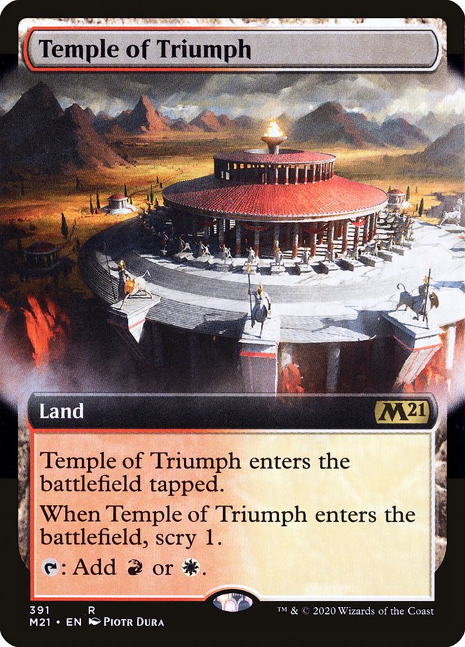 Temple of Triumph (Extended Art) [Core Set 2021] | Card Merchant Takapuna