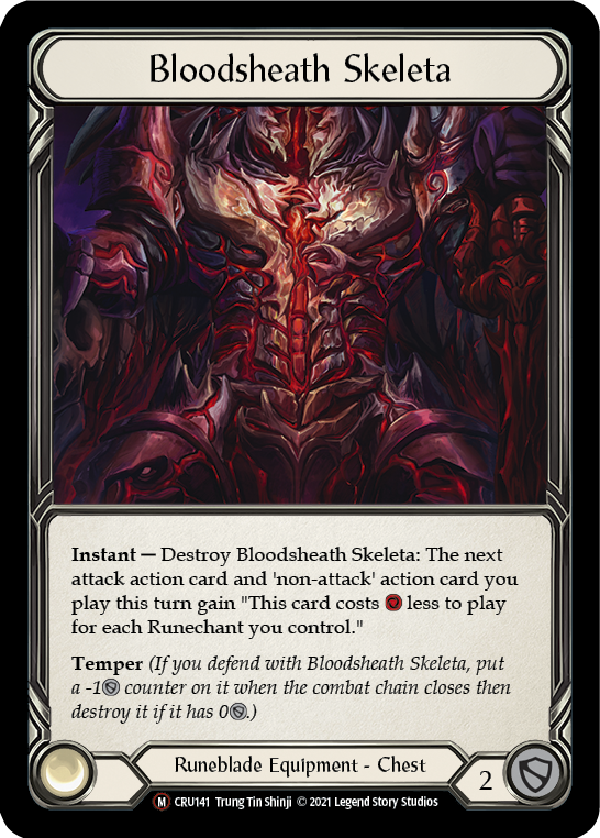 Bloodsheath Skeleta [U-CRU141] (Crucible of War Unlimited)  Unlimited Rainbow Foil | Card Merchant Takapuna