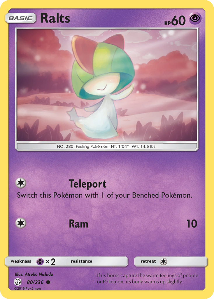 Ralts (80/236) [Sun & Moon: Cosmic Eclipse] | Card Merchant Takapuna