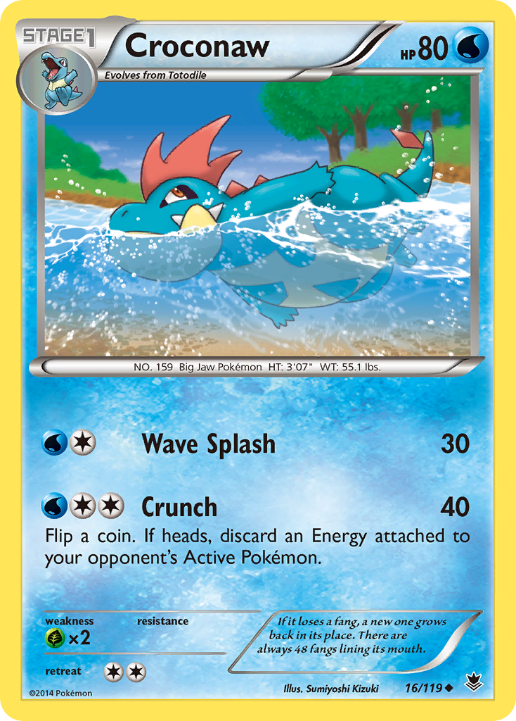 Croconaw (16/119) [XY: Phantom Forces] | Card Merchant Takapuna