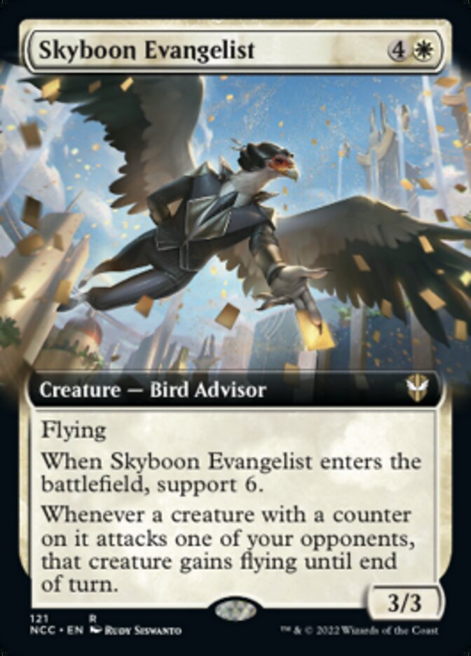 Skyboon Evangelist (Extended Art) [Streets of New Capenna Commander] | Card Merchant Takapuna