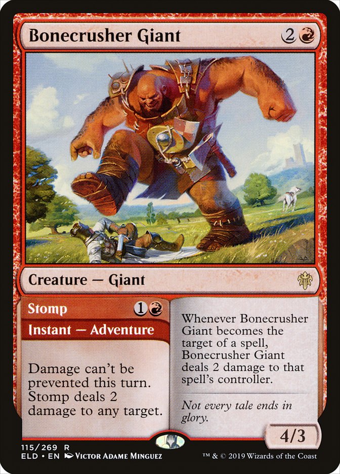 Bonecrusher Giant // Stomp [Throne of Eldraine] | Card Merchant Takapuna