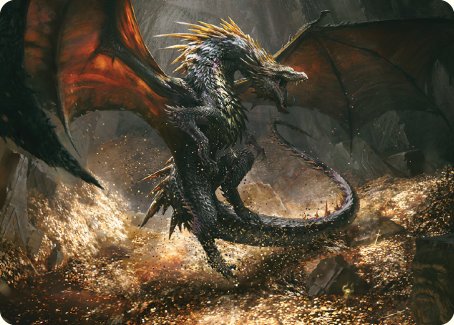 Cavern-Hoard Dragon Art Card [The Lord of the Rings: Tales of Middle-earth Art Series] | Card Merchant Takapuna