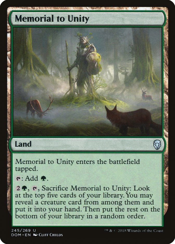 Memorial to Unity [Dominaria] | Card Merchant Takapuna