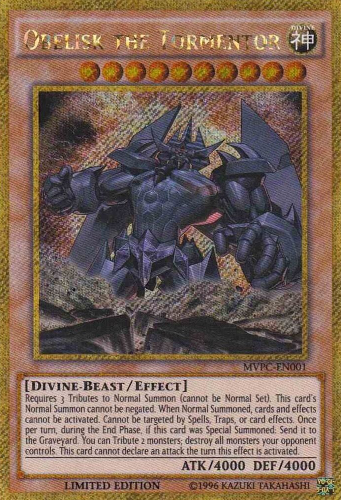 Obelisk the Tormentor [MVPC-EN001] Gold Secret Rare | Card Merchant Takapuna