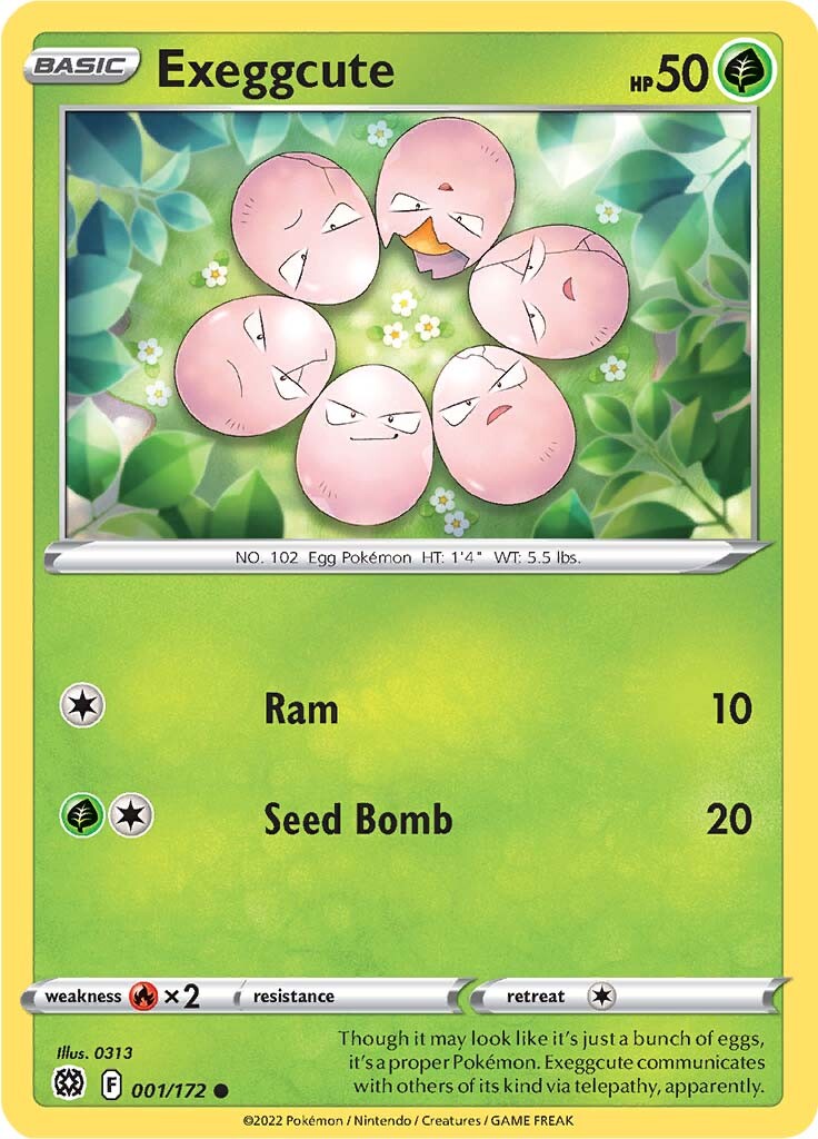 Exeggcute (001/172) [Sword & Shield: Brilliant Stars] | Card Merchant Takapuna