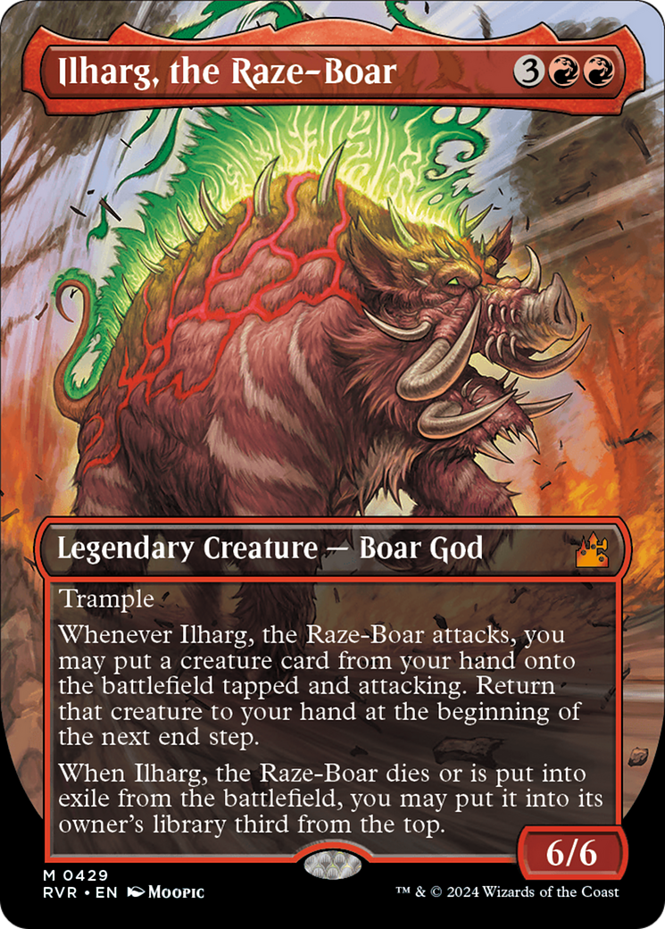 Ilharg, the Raze-Boar (Anime Borderless) [Ravnica Remastered] | Card Merchant Takapuna