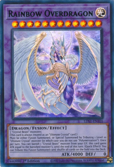 Rainbow Overdragon (Green) [LDS1-EN101] Ultra Rare | Card Merchant Takapuna