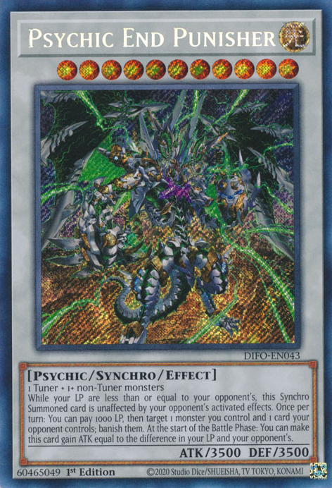 Psychic End Punisher [DIFO-EN043] Secret Rare | Card Merchant Takapuna