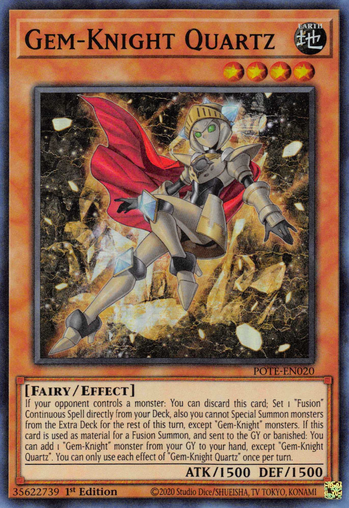 Gem-Knight Quartz [POTE-EN020] Super Rare | Card Merchant Takapuna