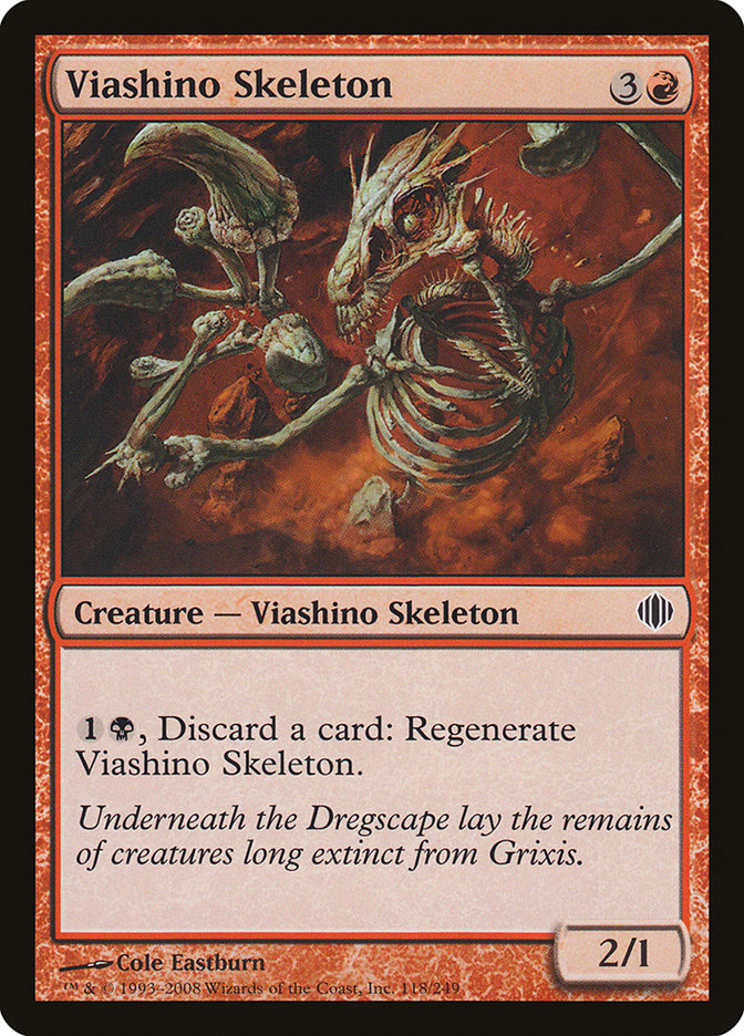 Viashino Skeleton [Shards of Alara] | Card Merchant Takapuna