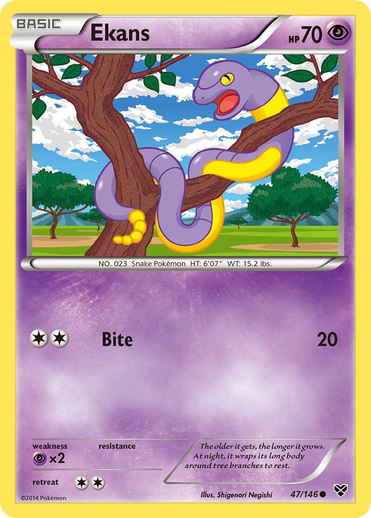 Ekans (47/146) [XY: Base Set] | Card Merchant Takapuna