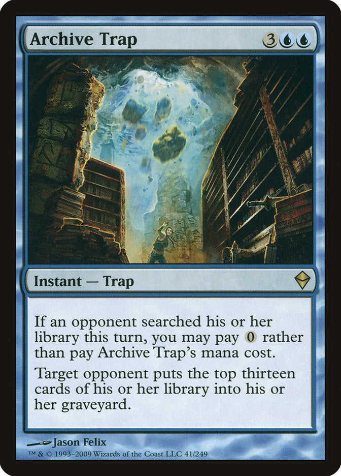 Archive Trap [Zendikar] | Card Merchant Takapuna