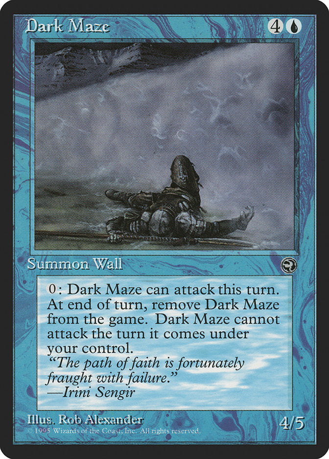 Dark Maze (Irini Sengir Flavor Text) [Homelands] | Card Merchant Takapuna