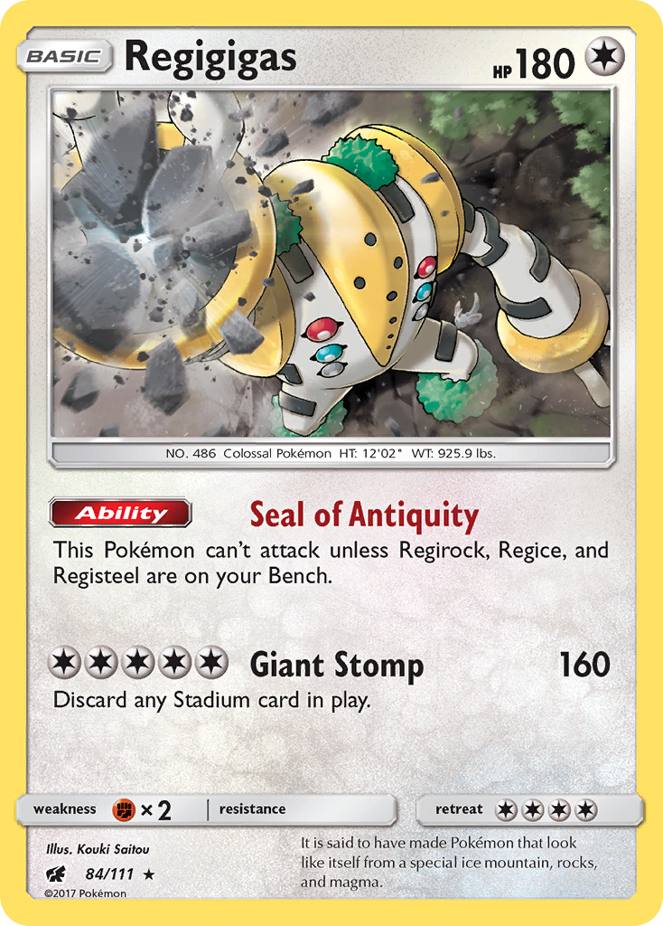 Regigigas (84/111) [Sun & Moon: Crimson Invasion] | Card Merchant Takapuna