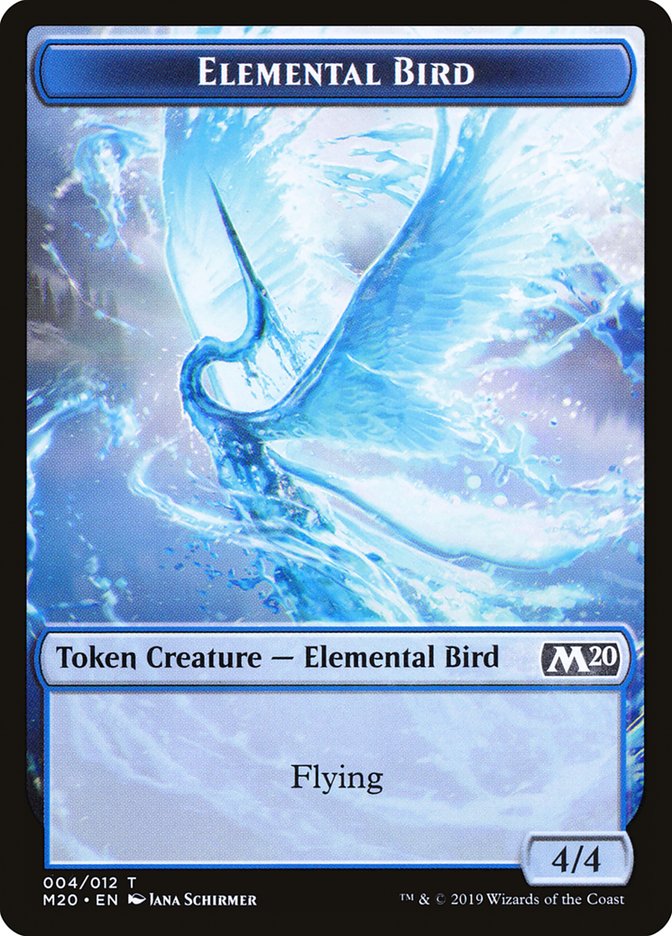 Elemental Bird Token [Core Set 2020 Tokens] | Card Merchant Takapuna