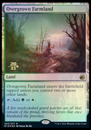 Overgrown Farmland [Innistrad: Midnight Hunt Prerelease Promos] | Card Merchant Takapuna