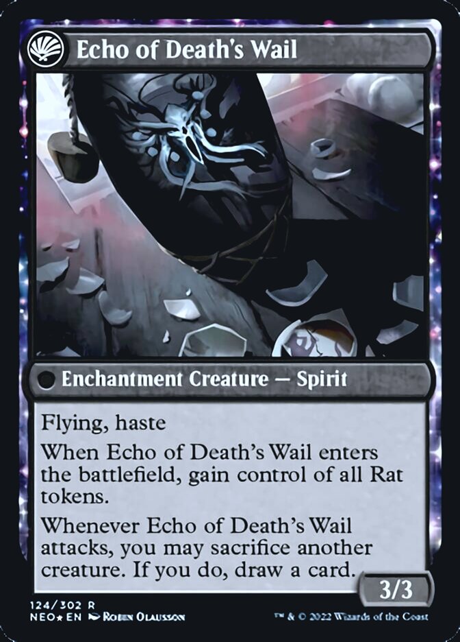 Tribute to Horobi // Echo of Death's Wail [Kamigawa: Neon Dynasty Prerelease Promos] | Card Merchant Takapuna