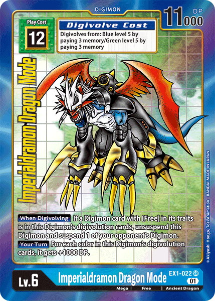 Imperialdramon Dragon Mode [EX1-022] (Alternate Art) [Classic Collection] | Card Merchant Takapuna