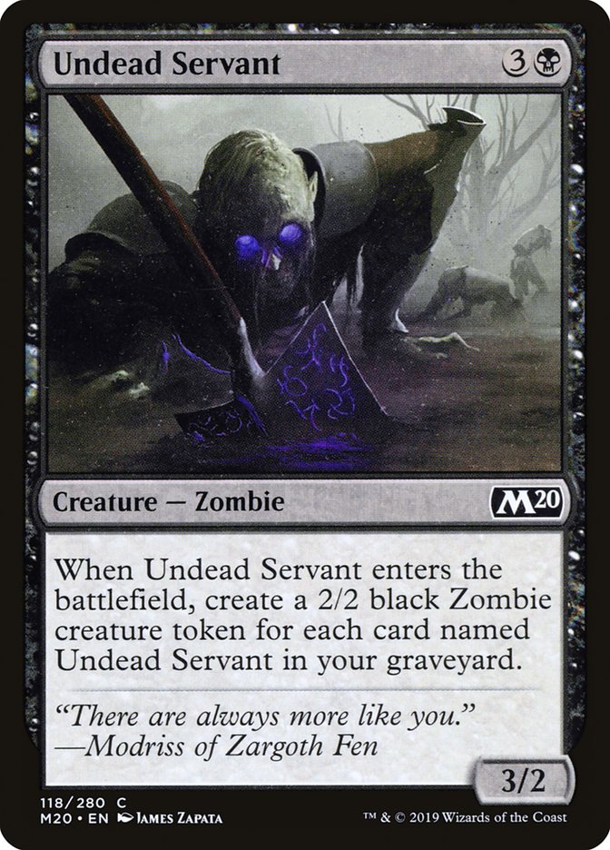 Undead Servant [Core Set 2020] | Card Merchant Takapuna