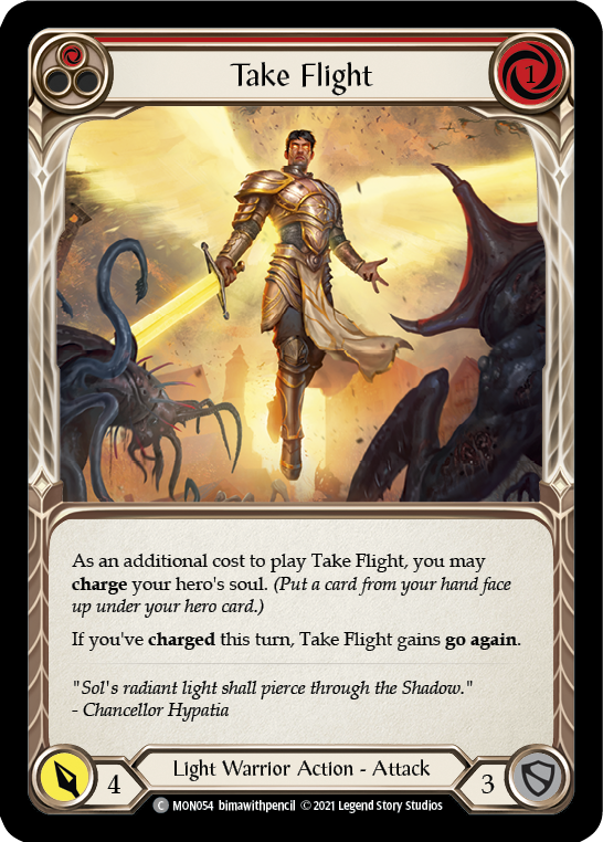 Take Flight (Red) [MON054] (Monarch)  1st Edition Normal | Card Merchant Takapuna