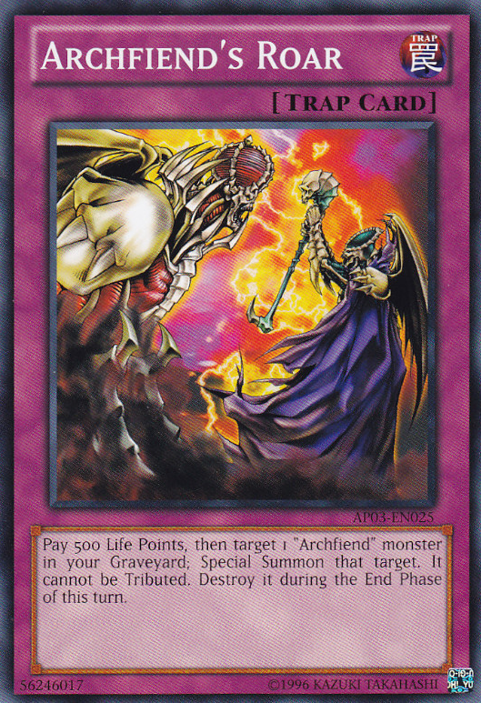 Archfiend's Roar [AP03-EN025] Common | Card Merchant Takapuna