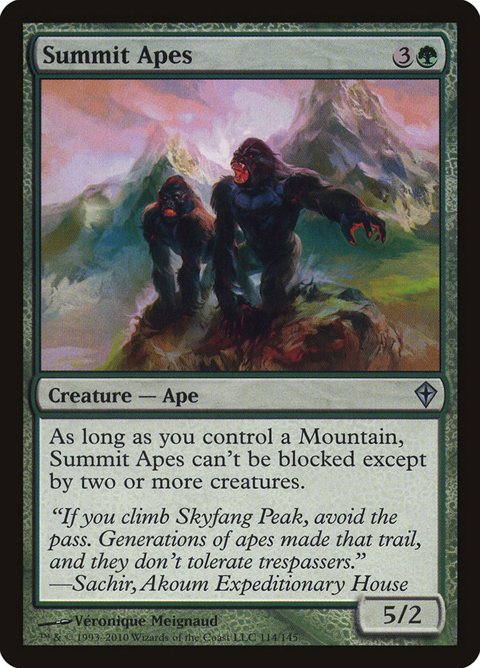 Summit Apes [Worldwake] | Card Merchant Takapuna