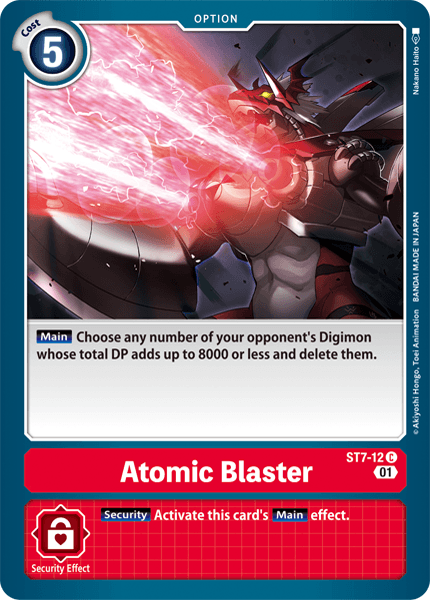 Atomic Blaster [ST7-12] [Starter Deck: Gallantmon] | Card Merchant Takapuna