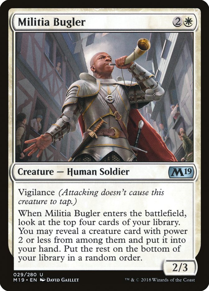 Militia Bugler [Core Set 2019] | Card Merchant Takapuna