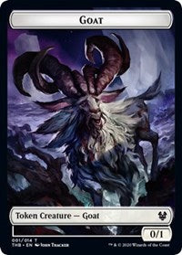 Goat // Satyr Double-Sided Token [Theros Beyond Death Tokens] | Card Merchant Takapuna