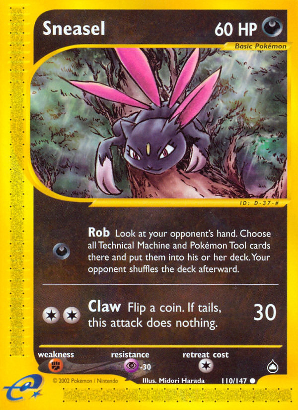 Sneasel (110/147) [Aquapolis] | Card Merchant Takapuna