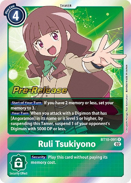 Ruli Tsukiyono [BT10-091] [Xros Encounter Pre-Release Cards] | Card Merchant Takapuna