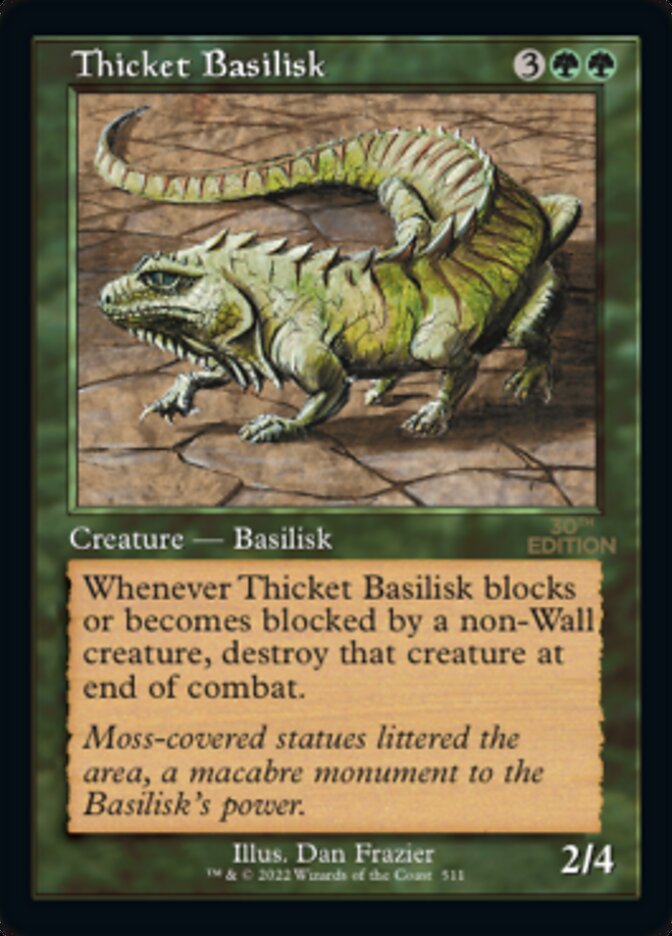 Thicket Basilisk (Retro) [30th Anniversary Edition] | Card Merchant Takapuna