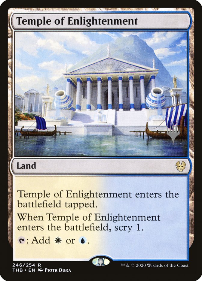 Temple of Enlightenment (Promo Pack) [Theros Beyond Death Promos] | Card Merchant Takapuna