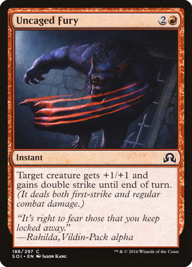 Uncaged Fury [Shadows over Innistrad] | Card Merchant Takapuna