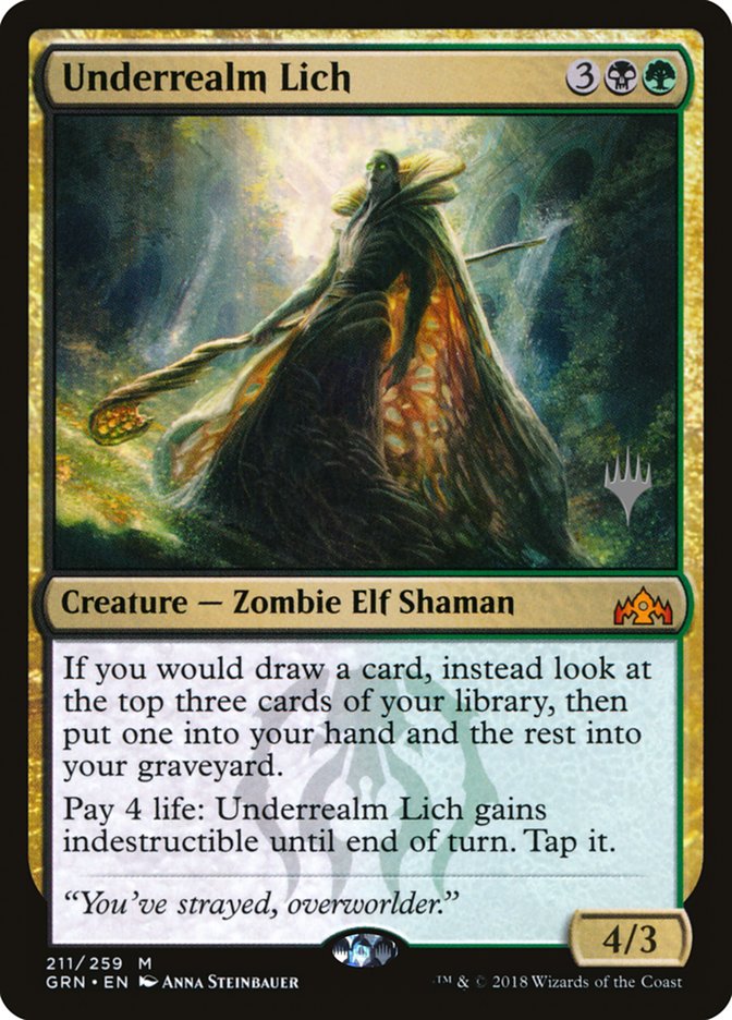 Underrealm Lich (Promo Pack) [Guilds of Ravnica Promos] | Card Merchant Takapuna