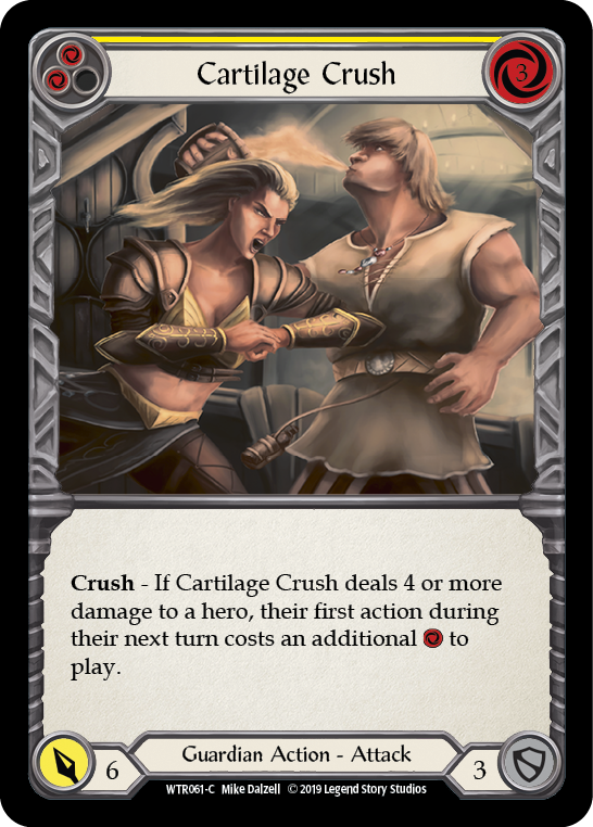 Cartilage Crush (Yellow) [WTR061-C] (Welcome to Rathe)  Alpha Print Normal | Card Merchant Takapuna