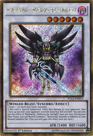 Blackwing - Nothung the Starlight [PGL2-EN013] Gold Secret Rare | Card Merchant Takapuna