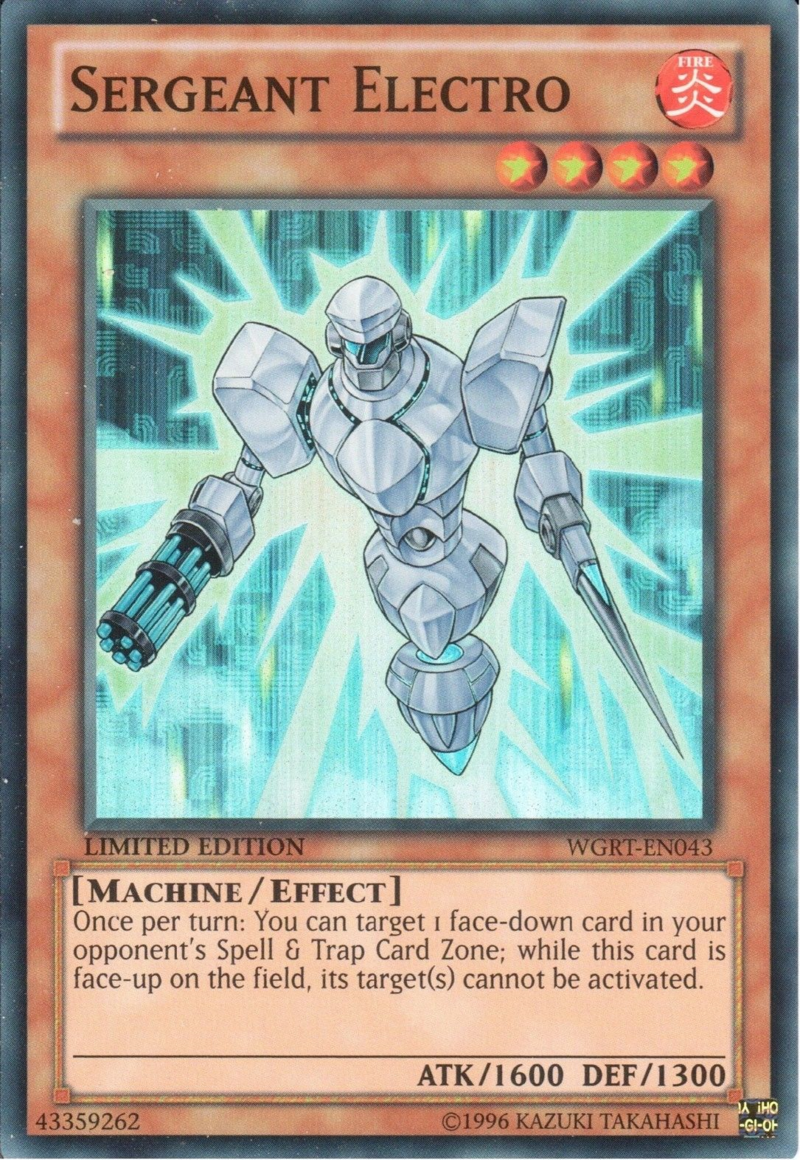 Sergeant Electro [WGRT-EN043] Super Rare | Card Merchant Takapuna