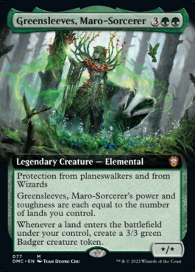 Greensleeves, Maro-Sorcerer (Extended Art) [Dominaria United Commander] | Card Merchant Takapuna