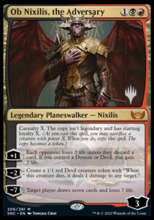 Ob Nixilis, the Adversary (Promo Pack) [Streets of New Capenna Promos] | Card Merchant Takapuna