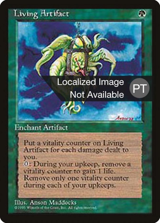 Living Artifact [Fourth Edition (Foreign Black Border)] | Card Merchant Takapuna