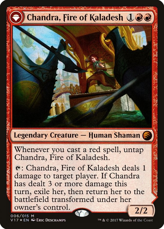 Chandra, Fire of Kaladesh // Chandra, Roaring Flame [From the Vault: Transform] | Card Merchant Takapuna