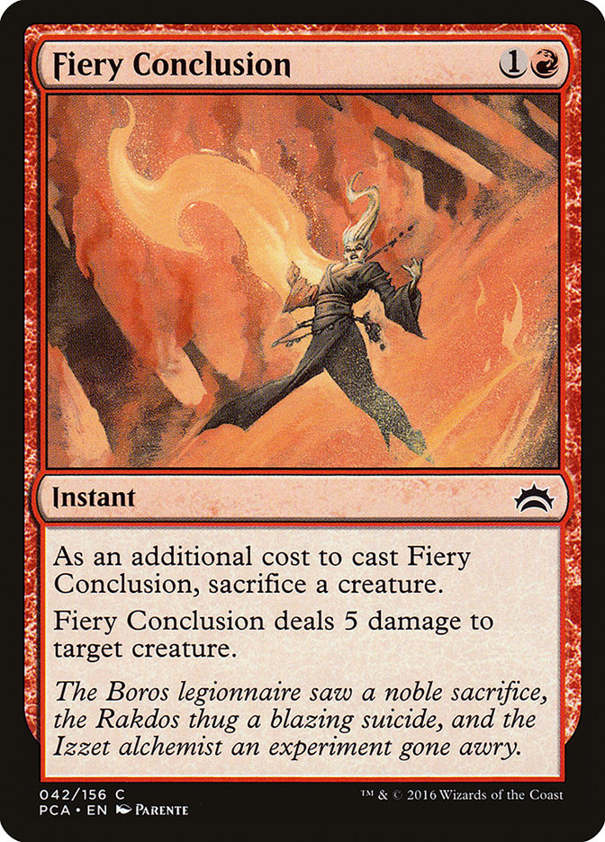 Fiery Conclusion [Planechase Anthology] | Card Merchant Takapuna