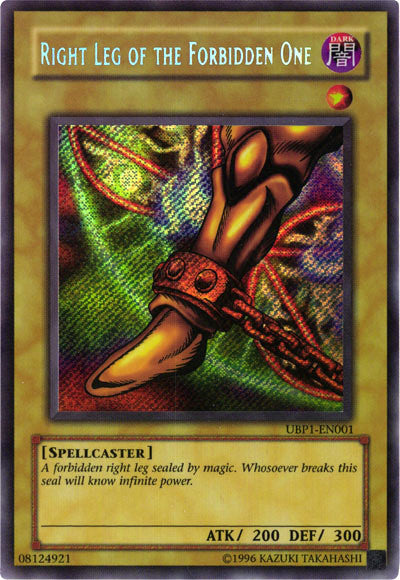 Right Leg of the Forbidden One [UBP1-EN001] Secret Rare | Card Merchant Takapuna