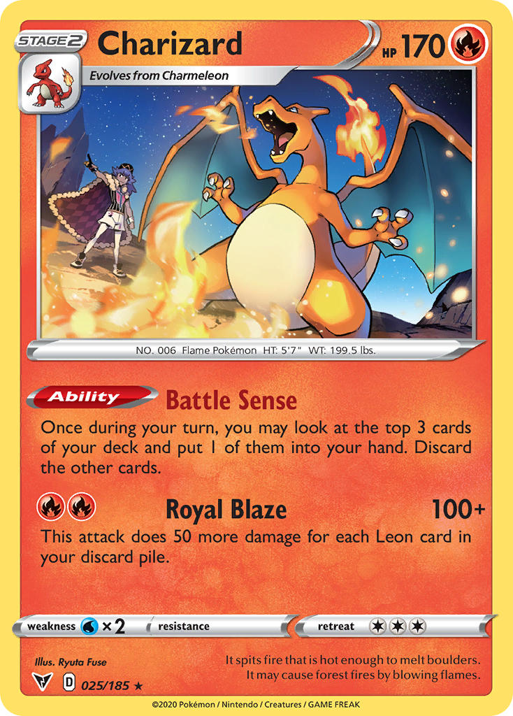 Charizard (025/185) [Sword & Shield: Vivid Voltage] | Card Merchant Takapuna