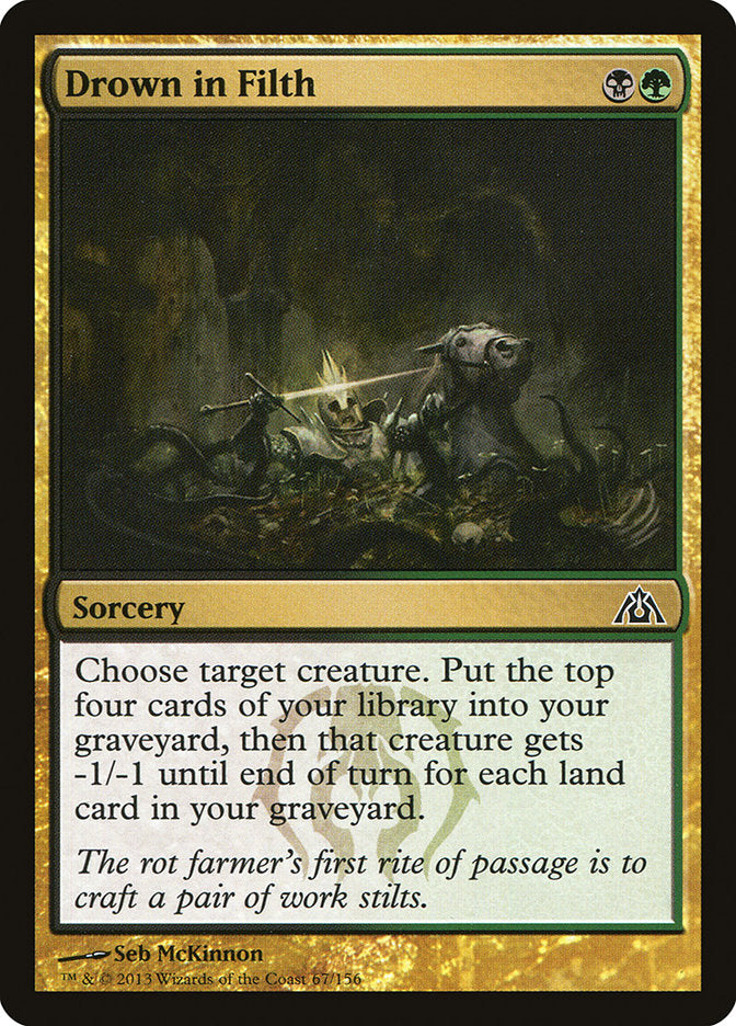 Drown in Filth [Dragon's Maze] | Card Merchant Takapuna