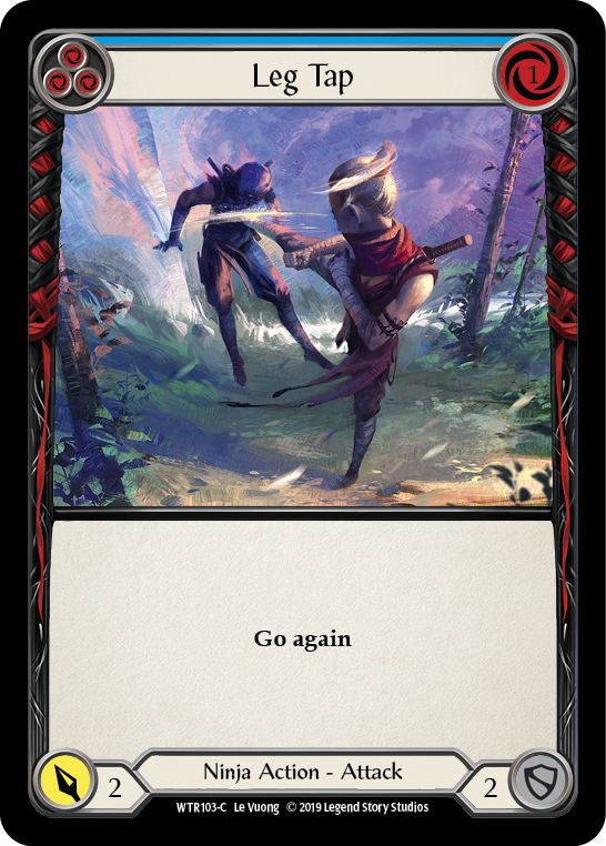 Leg Tap (Blue) [WTR103-C] (Welcome to Rathe)  Alpha Print Normal | Card Merchant Takapuna